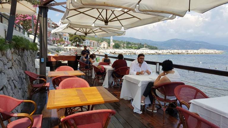 La terrazza di Vini..le affacciata sul mare di Scario
